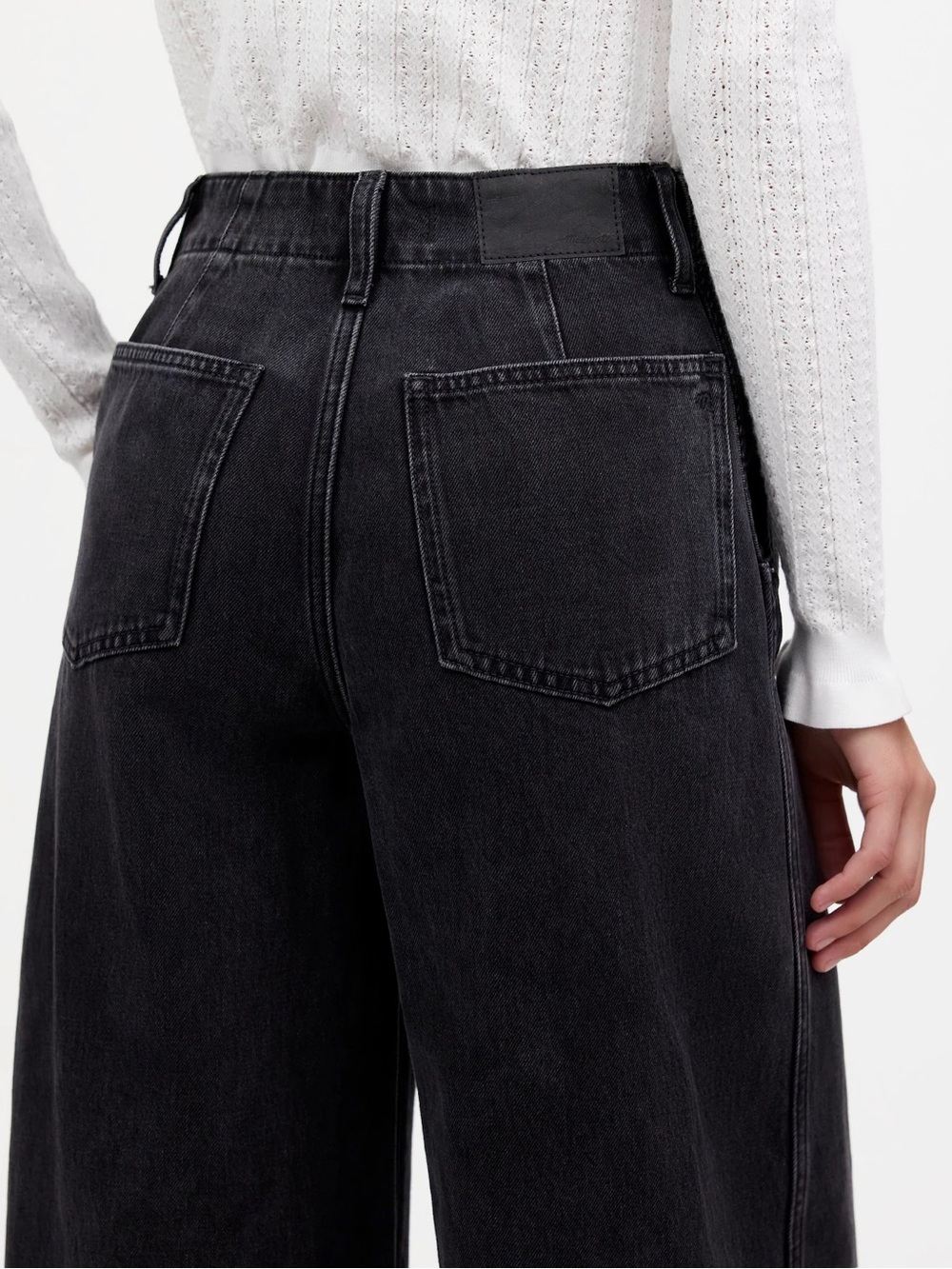 Madewell Wide Sweep Denim Trousers Bartholomew Sz 25 - Picture 5 of 14